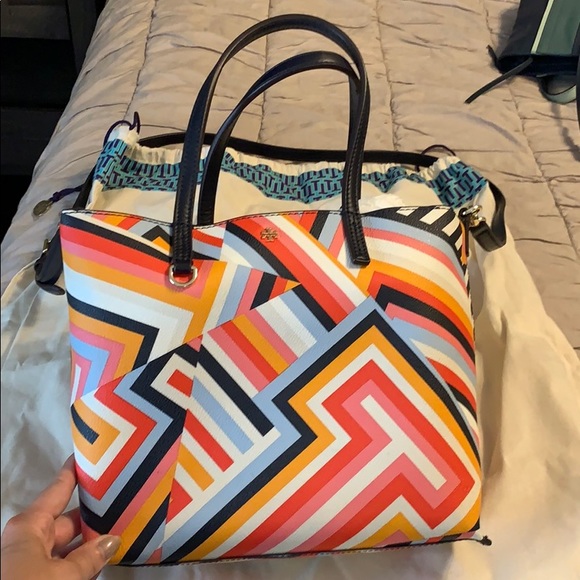 Tory Burch Handbags - Tory Burch: Colorful Printed Mini Tote Bag 👜